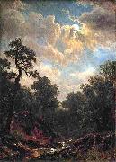 Albert Bierstadt Moonlit_Landscape Spain oil painting artist